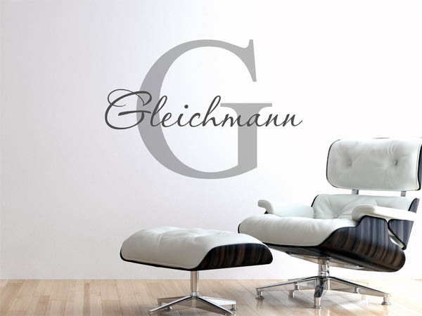 Wandtattoo Gleichmann Nachname
