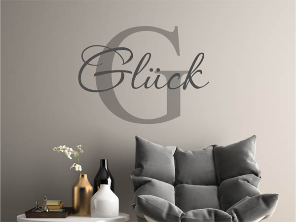 Wandtattoo Glück Nachname