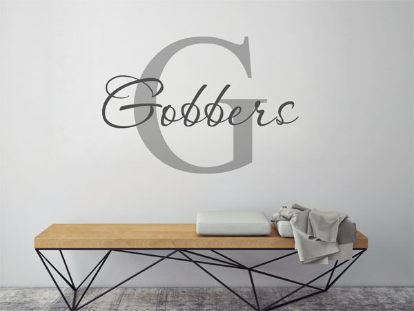 Wandtattoo Gobbers Nachname
