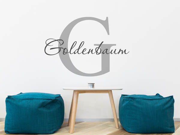 Wandtattoo Goldenbaum Nachname