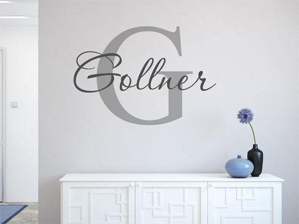 Wandtattoo Gollner Nachname