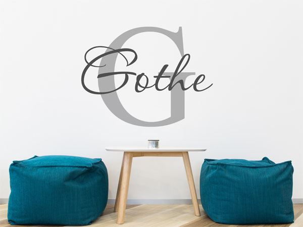 Wandtattoo Gothe Nachname