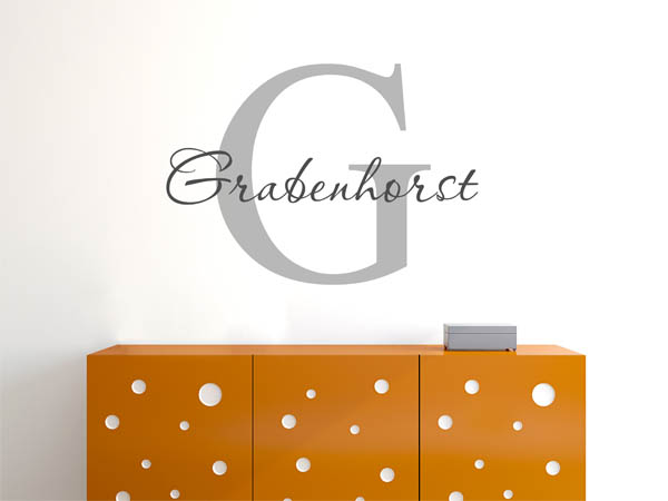 Wandtattoo Grabenhorst Nachname