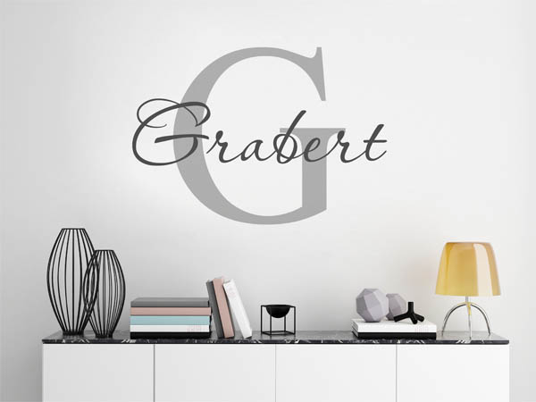 Wandtattoo Grabert Nachname