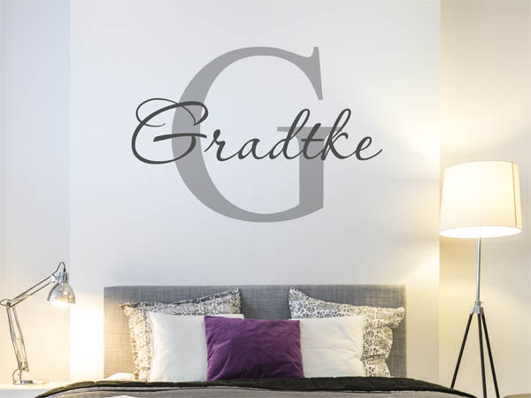 Wandtattoo Gradtke Nachname