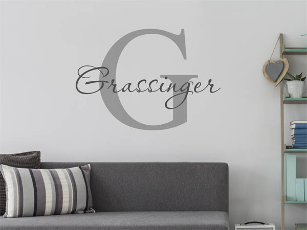 Wandtattoo Grassinger Nachname