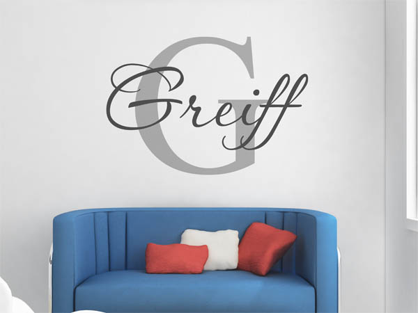Wandtattoo Greiff Nachname