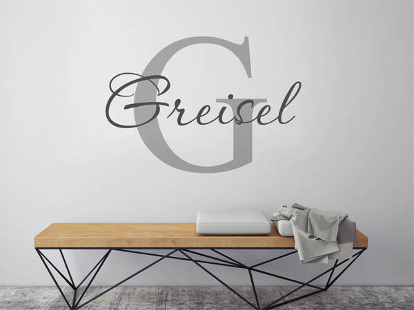 Wandtattoo Greisel Nachname