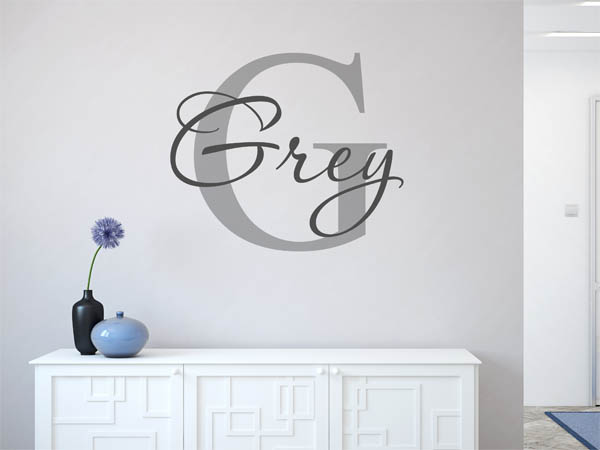 Wandtattoo Grey Nachname