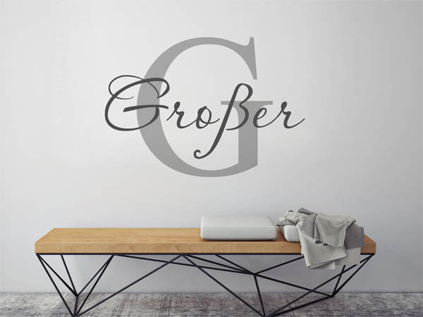 Wandtattoo Großer Nachname