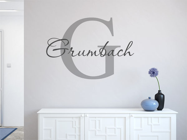 Wandtattoo Grumbach Nachname