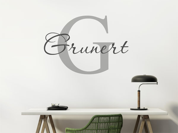 Wandtattoo Grunert Nachname