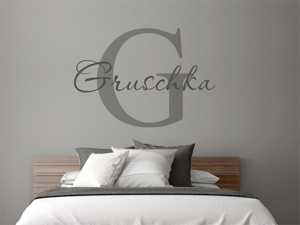 Wandtattoo Gruschka Nachname