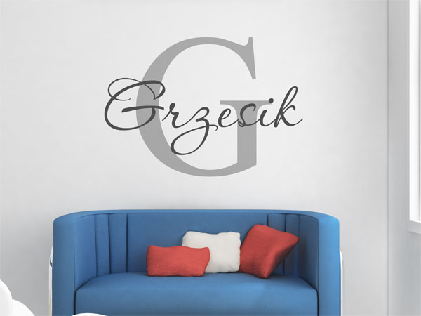 Wandtattoo Grzesik Nachname