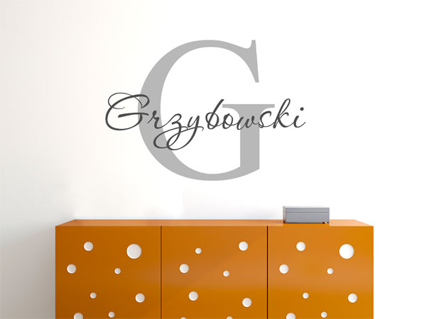 Wandtattoo Grzybowski Nachname