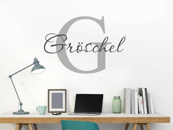 Wandtattoo Gröschel Nachname