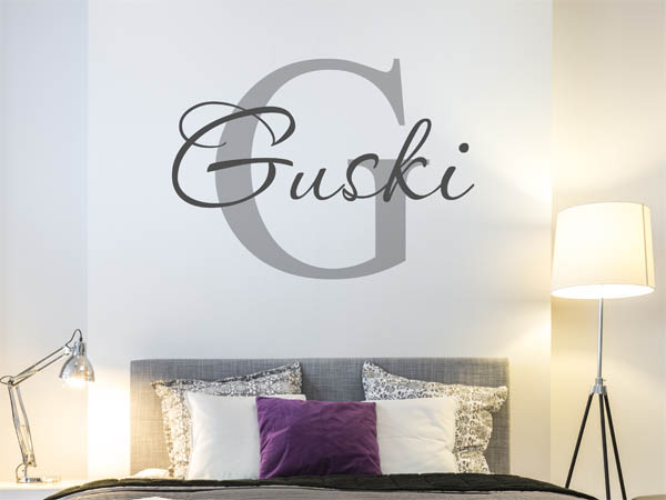 Wandtattoo Guski Nachname