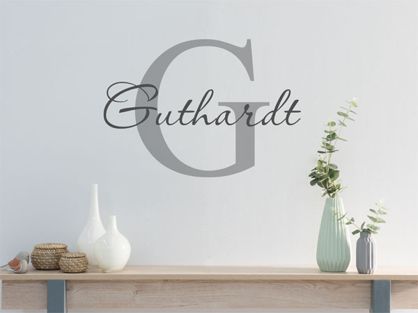 Wandtattoo Guthardt Nachname