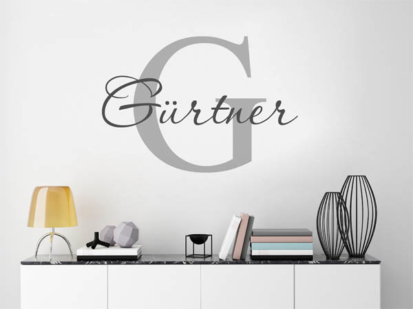 Wandtattoo Gürtner Nachname