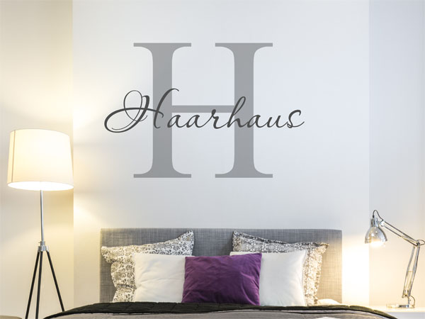 Wandtattoo Haarhaus Nachname