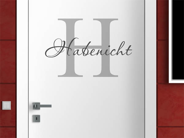 Wandtattoo Habenicht Nachname
