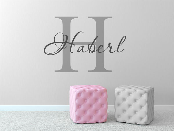 Wandtattoo Haberl Nachname