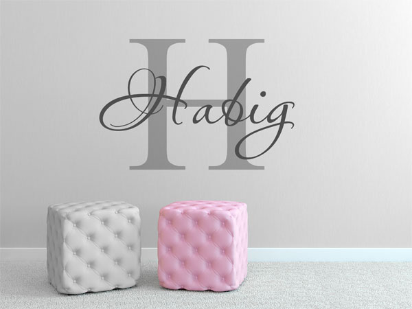 Wandtattoo Habig Nachname