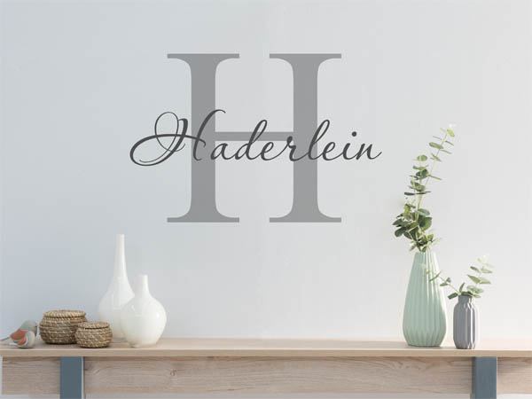 Wandtattoo Haderlein Nachname