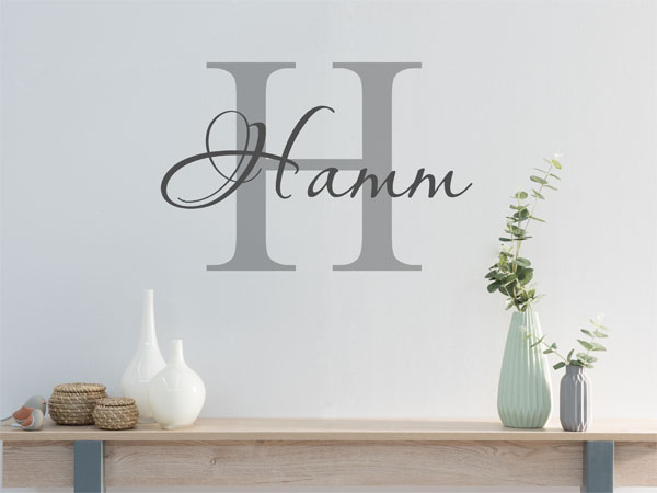 Wandtattoo Hamm Nachname