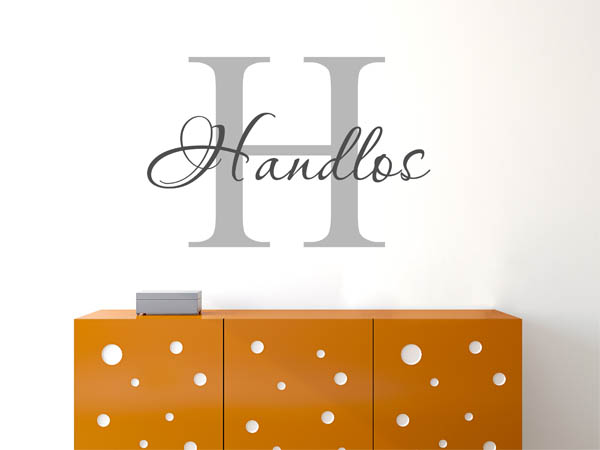 Wandtattoo Handlos Nachname