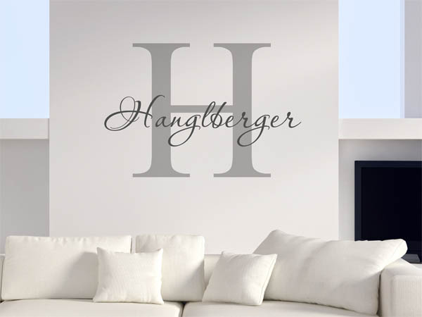 Wandtattoo Hanglberger Nachname