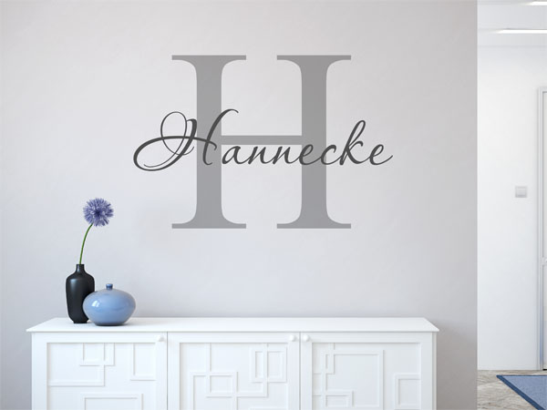 Wandtattoo Hannecke Nachname