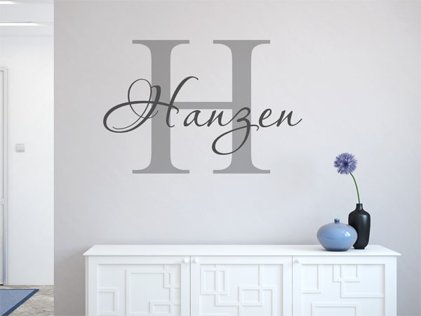 Wandtattoo Hanzen Nachname
