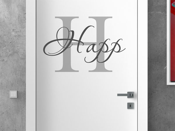 Wandtattoo Happ Nachname