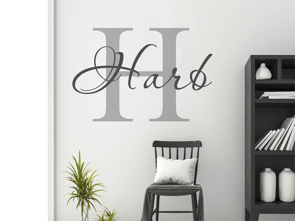 Wandtattoo Harb Nachname