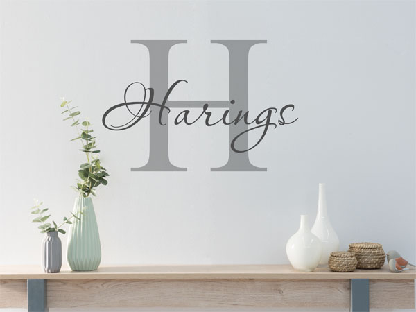 Wandtattoo Harings Nachname