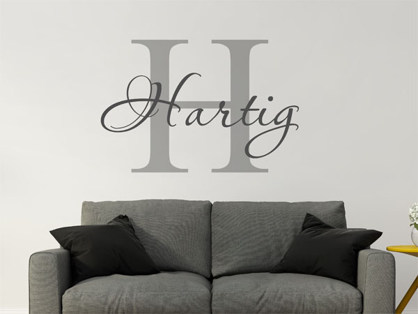 Wandtattoo Hartig Nachname