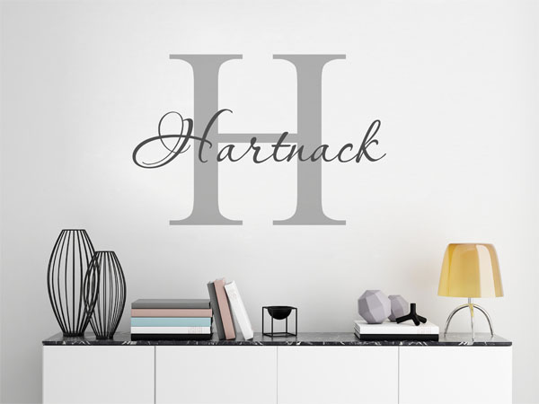 Wandtattoo Hartnack Nachname