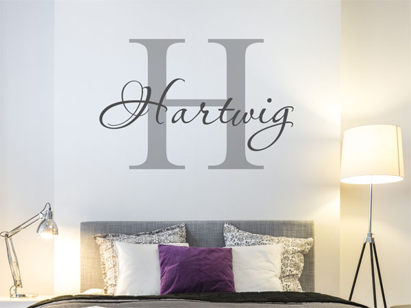Wandtattoo Hartwig Nachname