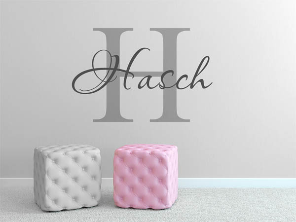 Wandtattoo Hasch Nachname