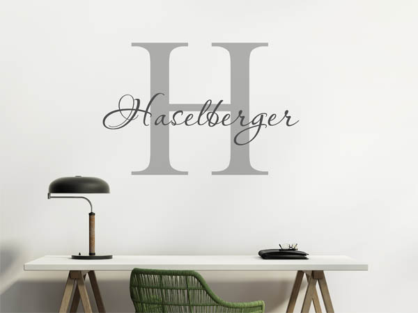 Wandtattoo Haselberger Nachname