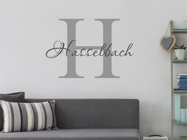 Wandtattoo Hasselbach Nachname