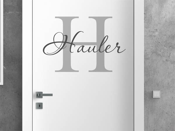 Wandtattoo Hauler Nachname