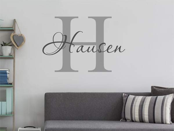 Wandtattoo Hausen Nachname