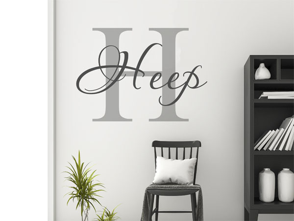 Wandtattoo Heep Nachname