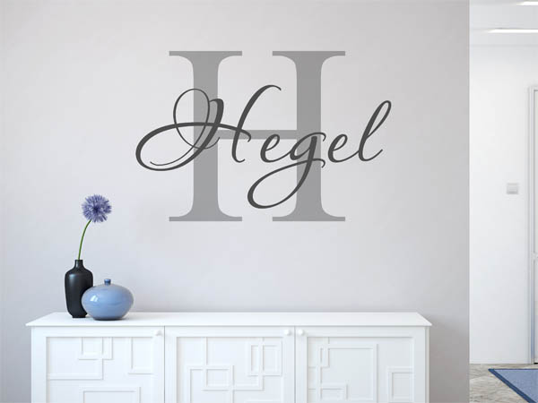 Wandtattoo Hegel Nachname