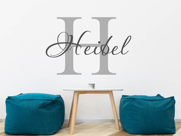 Wandtattoo Heibel Nachname