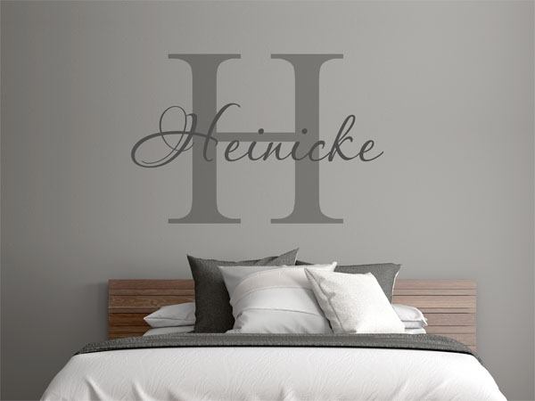 Wandtattoo Heinicke Nachname
