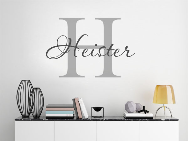 Wandtattoo Heister Nachname