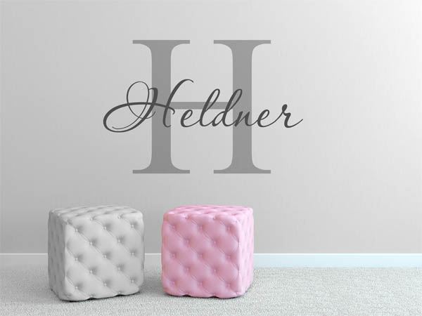 Wandtattoo Heldner Nachname